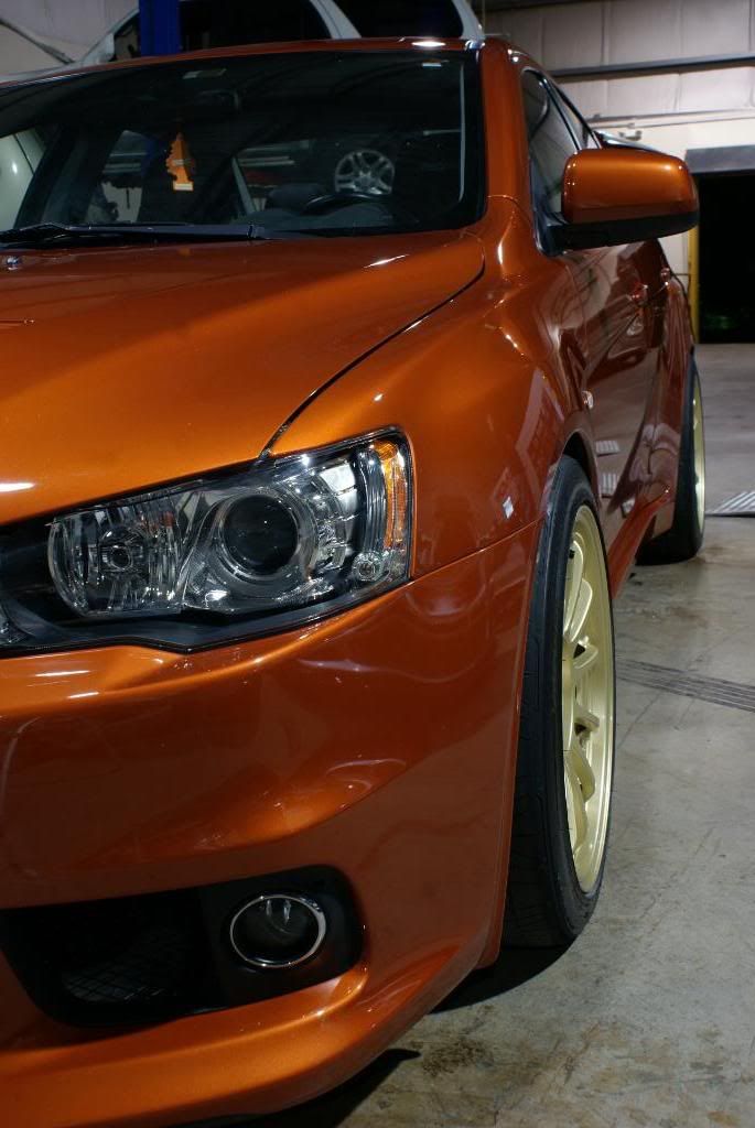 Rotor Glow Orange Evo X Detailed Under The Sun by AutoLavish in Puerto Rico
